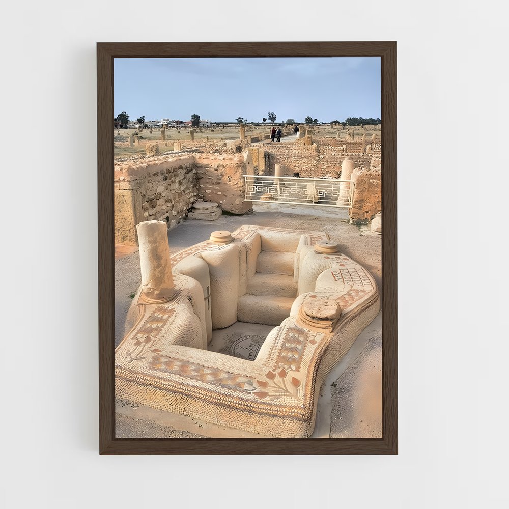 ap-carthage ruins-2 cadre Bois foncé