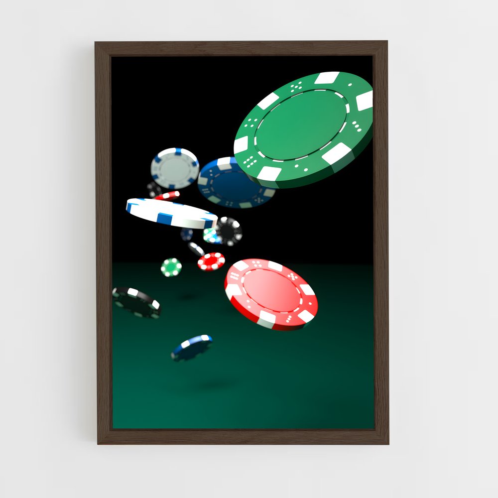 ap-casino chips-2 cadre Bois foncé