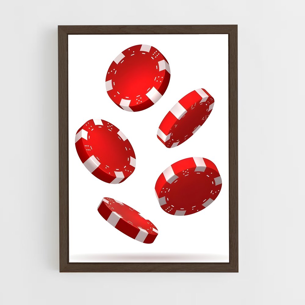 ap-casino chips-6 cadre Bois foncé