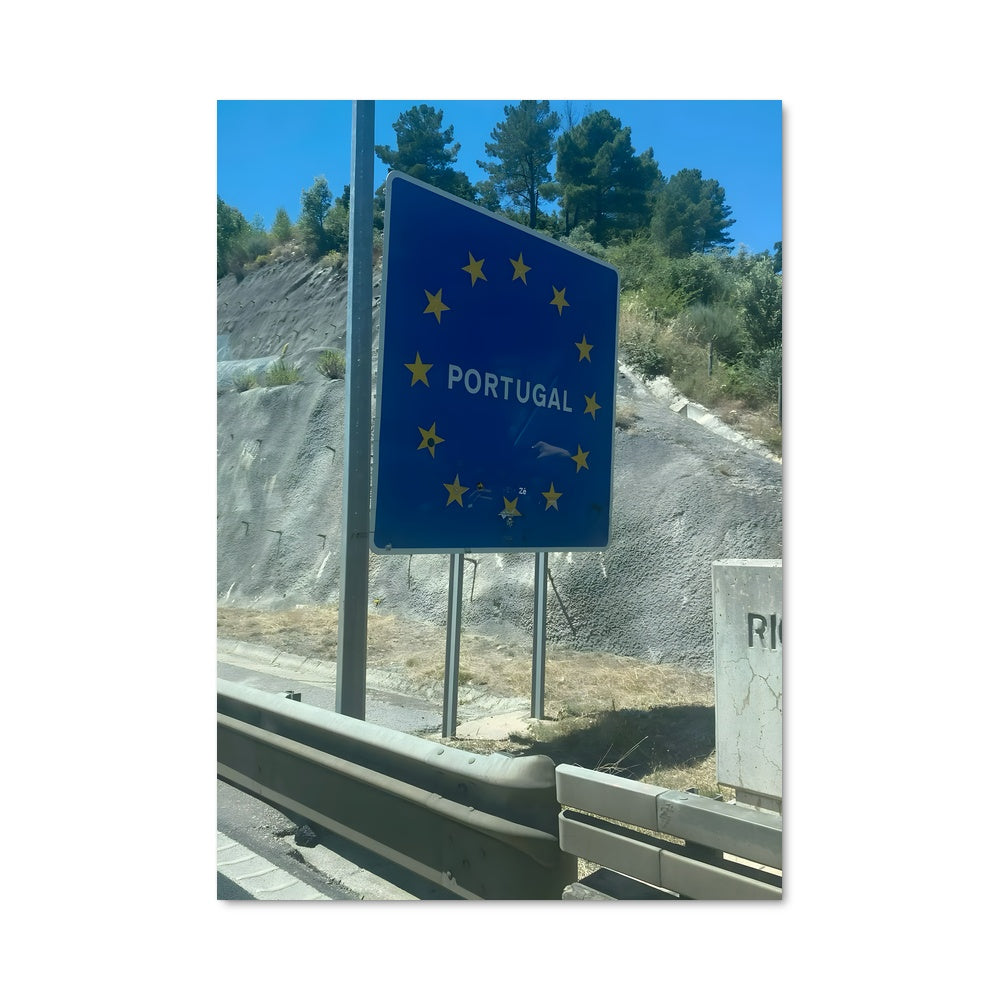 Poster Portugal Blue Sign