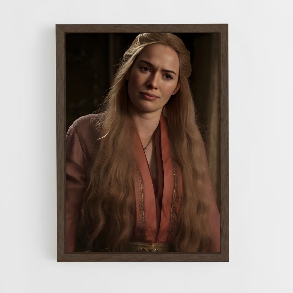 ap-cersei lannister-7 cadre Bois foncé