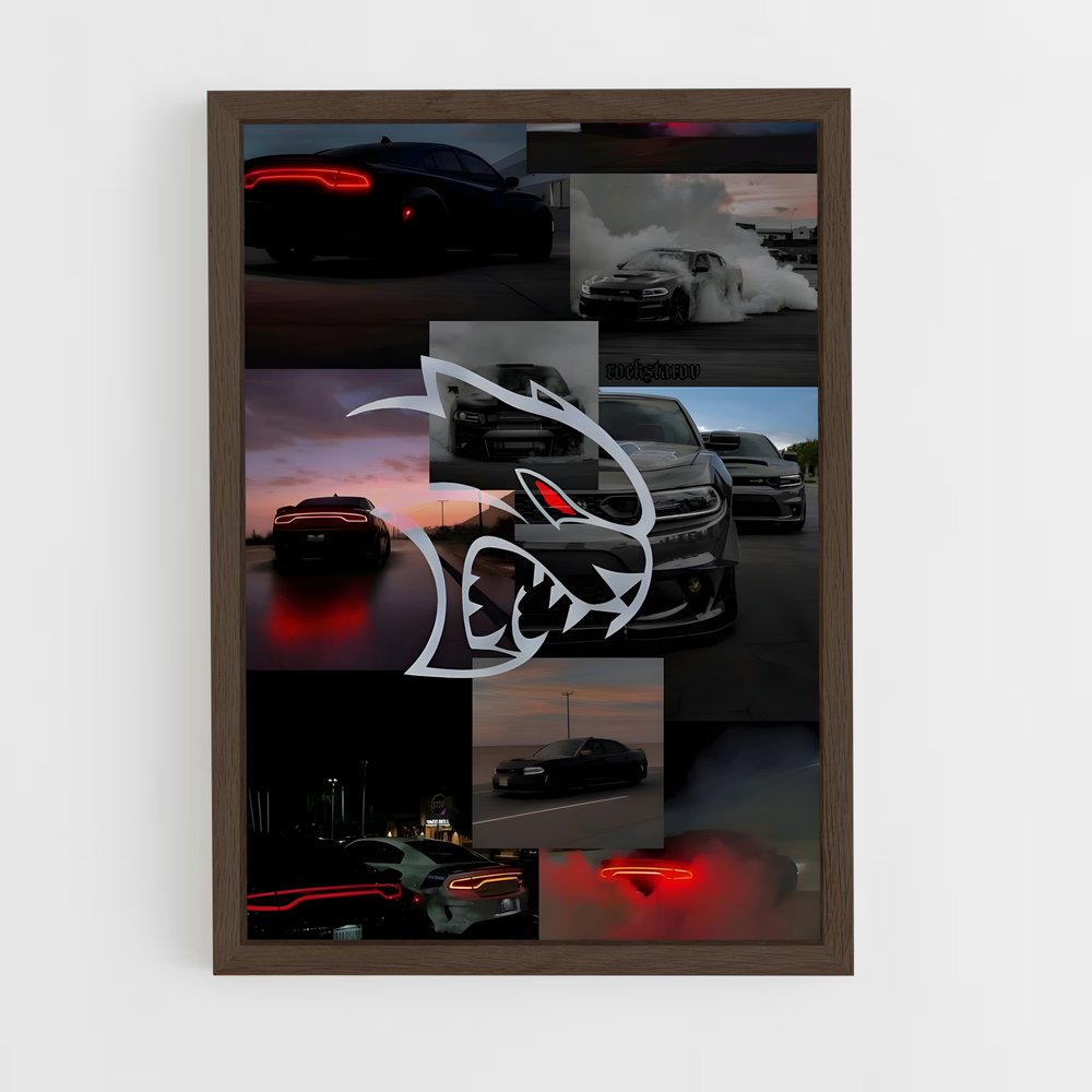 ap-charger srt hellcat redeye-1 cadre Bois foncé