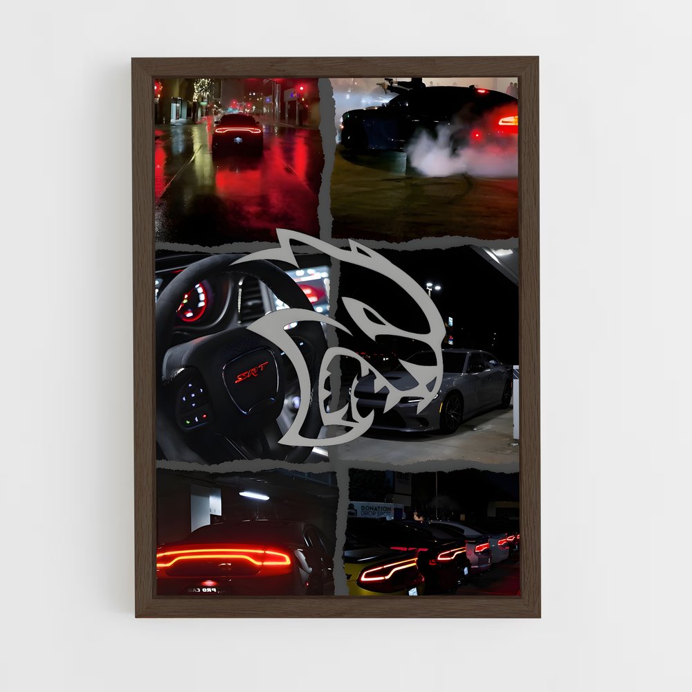 ap-charger srt hellcat redeye-3 cadre Bois foncé