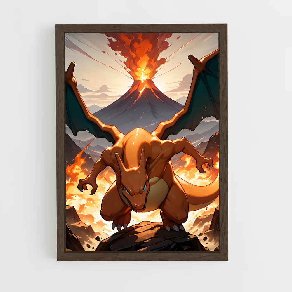 ap-charizard-1 cadre Bois foncé