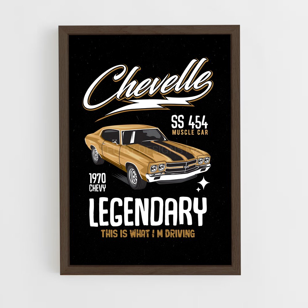ap-chevelle ss 454-2 cadre Bois foncé