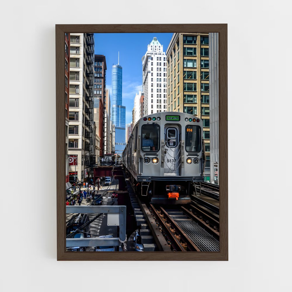 ap-chicago-8 cadre Bois foncé