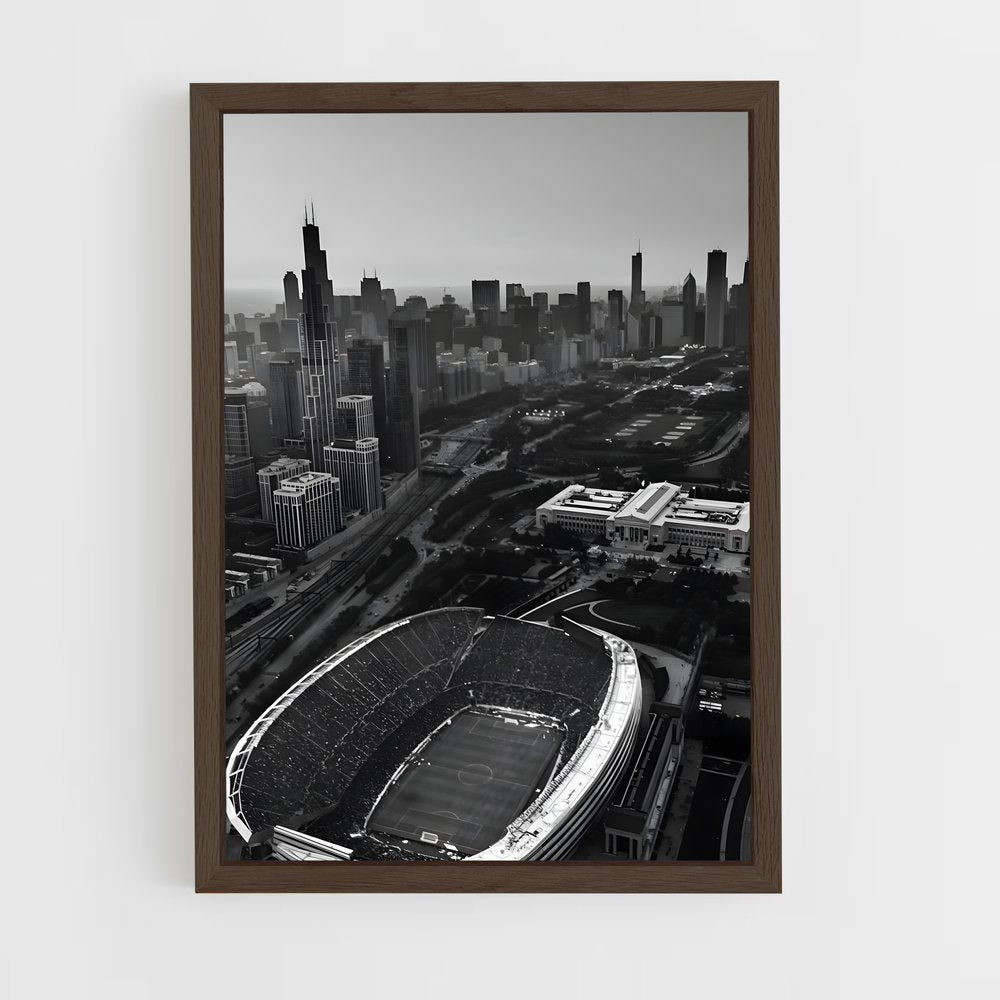 ap-chicago fire fc-4 cadre Bois foncé