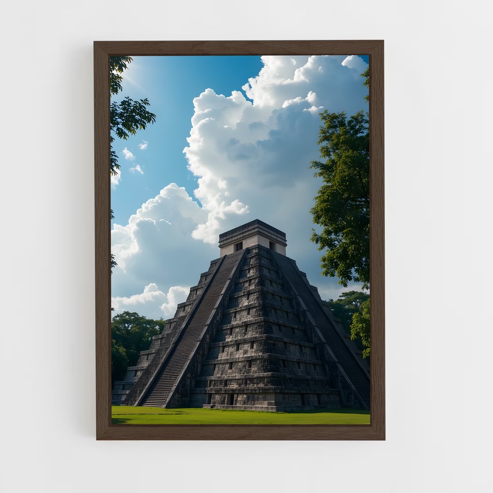 ap-chichen itza-15 cadre Bois foncé