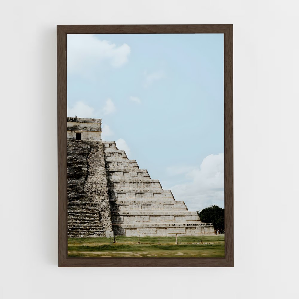 ap-chichen itza-18 cadre Bois foncé