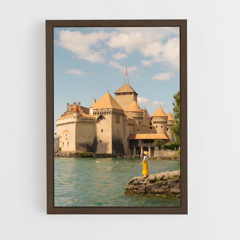 ap-chillon castle-6 cadre Bois foncé