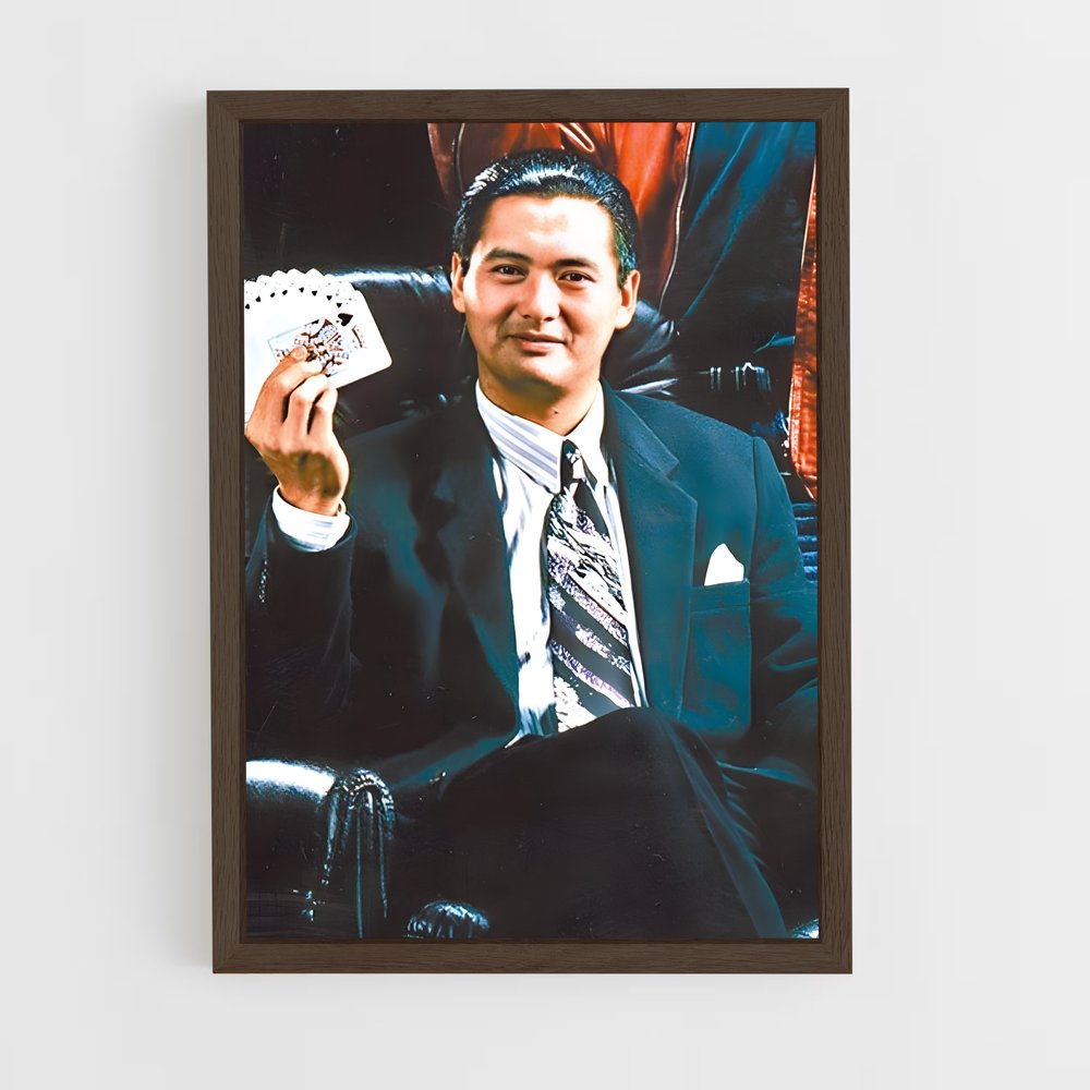 ap-chow yun-fat-3 cadre Bois foncé