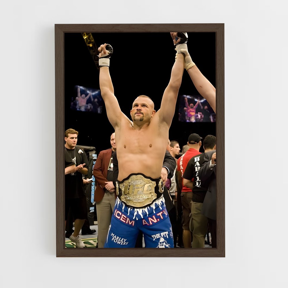 ap-chuck liddell-1 cadre Bois foncé