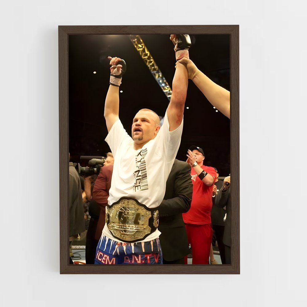 ap-chuck liddell-4 cadre Bois foncé