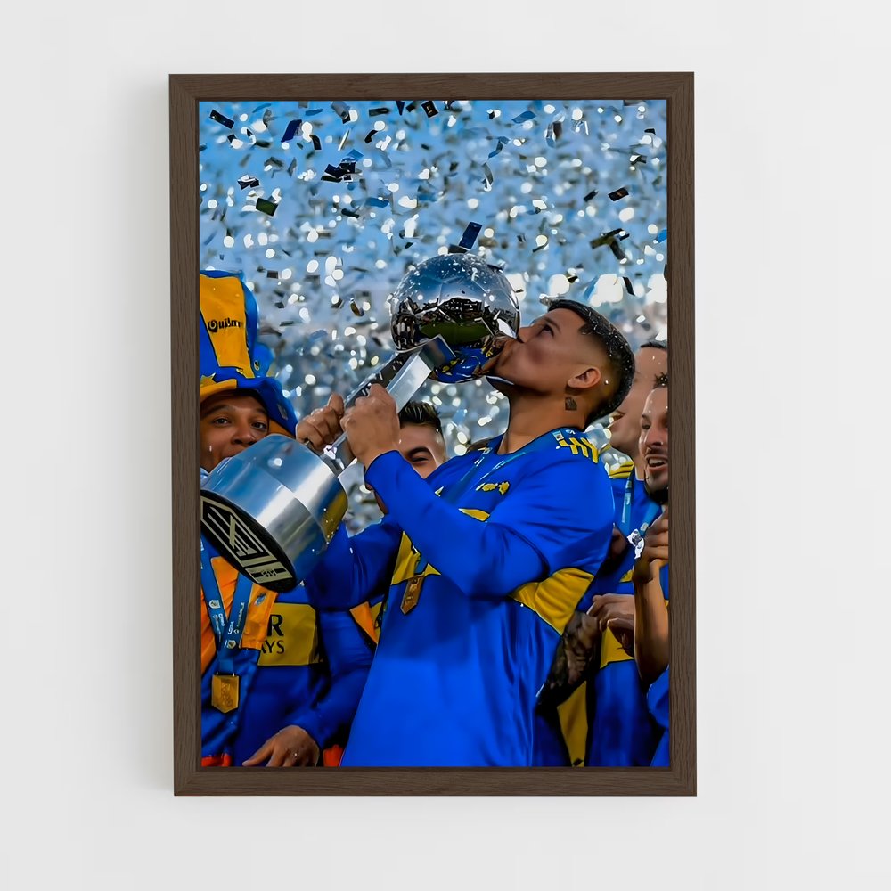 ap-club atletico boca juniors-9 cadre Bois foncé