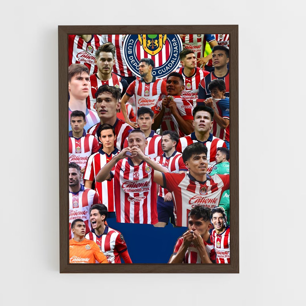 ap-club deportivo guadalajara-9 cadre Bois foncé
