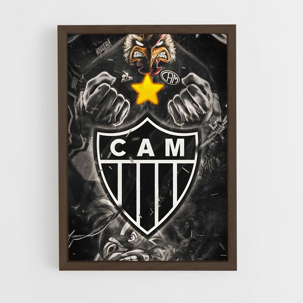 ap-clube atletico mineiro-10 cadre Bois foncé