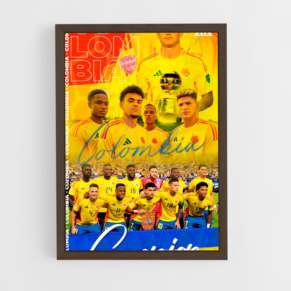 ap-colombia national football team-1 cadre Bois foncé