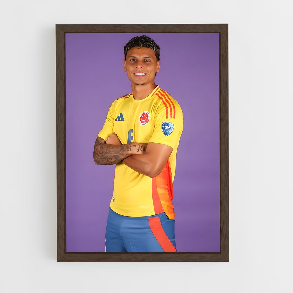 ap-colombia national football team-2 cadre Bois foncé