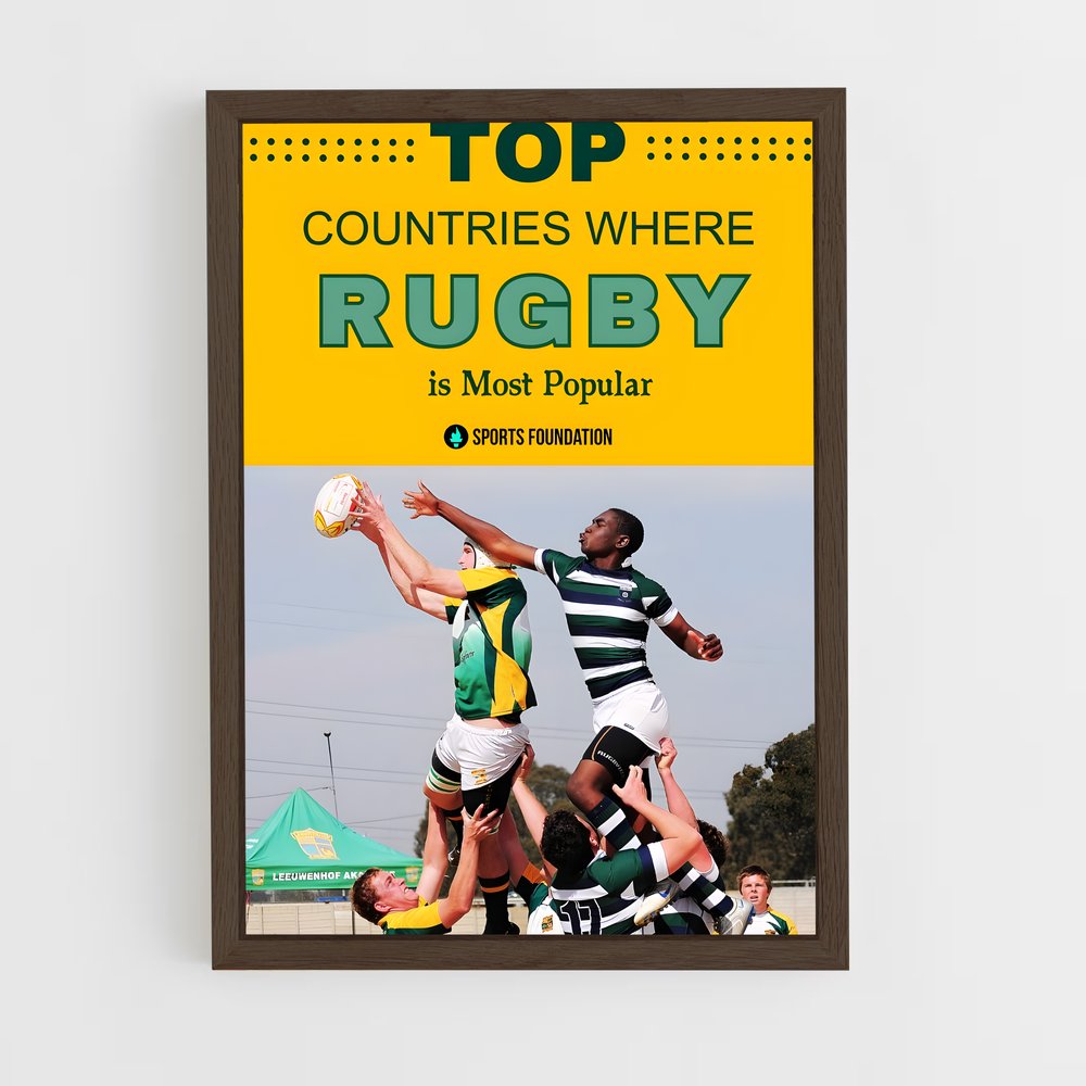 ap-commonwealth games rugby-2 cadre Bois foncé