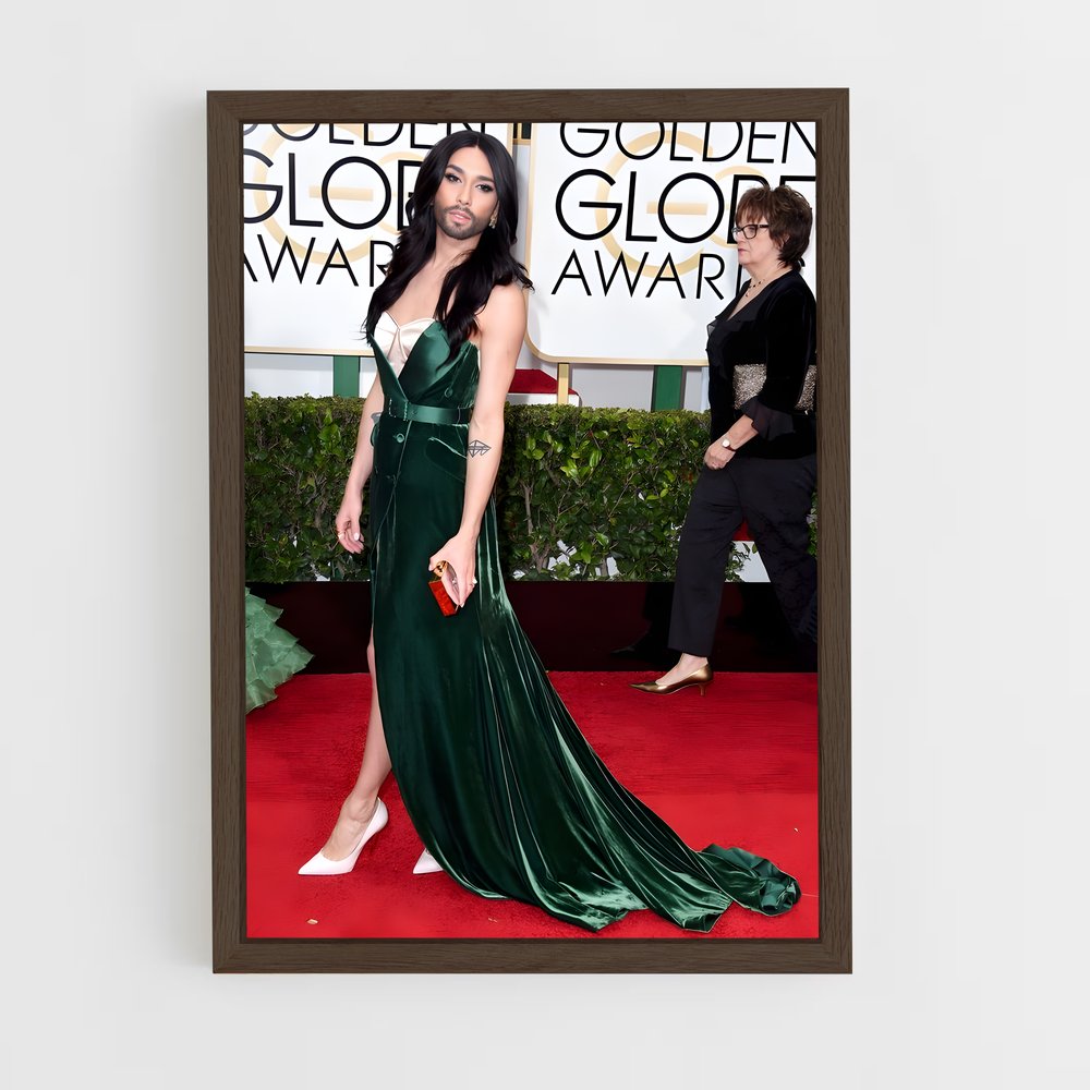 ap-conchita wurst-12 cadre Bois foncé