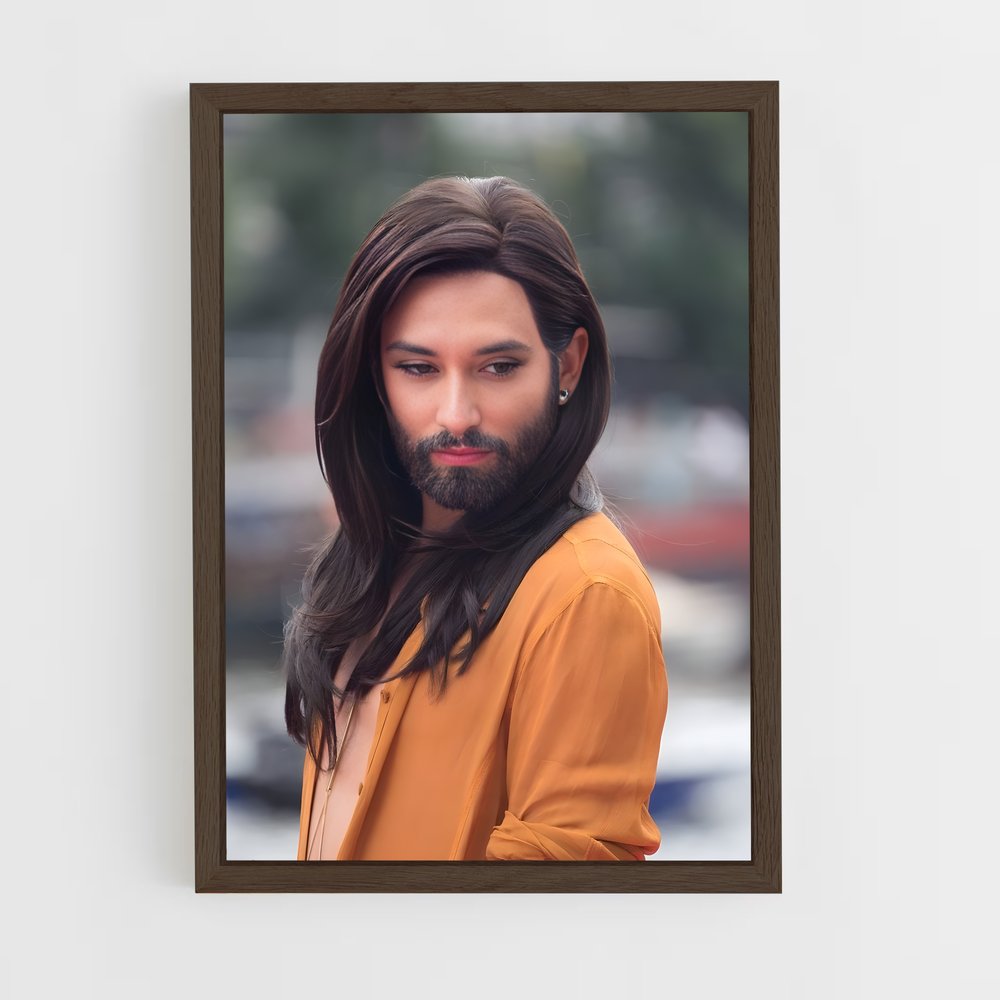 ap-conchita wurst-6 cadre Bois foncé