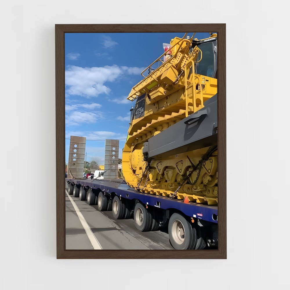 ap-construction vehicles-3 cadre Bois foncé
