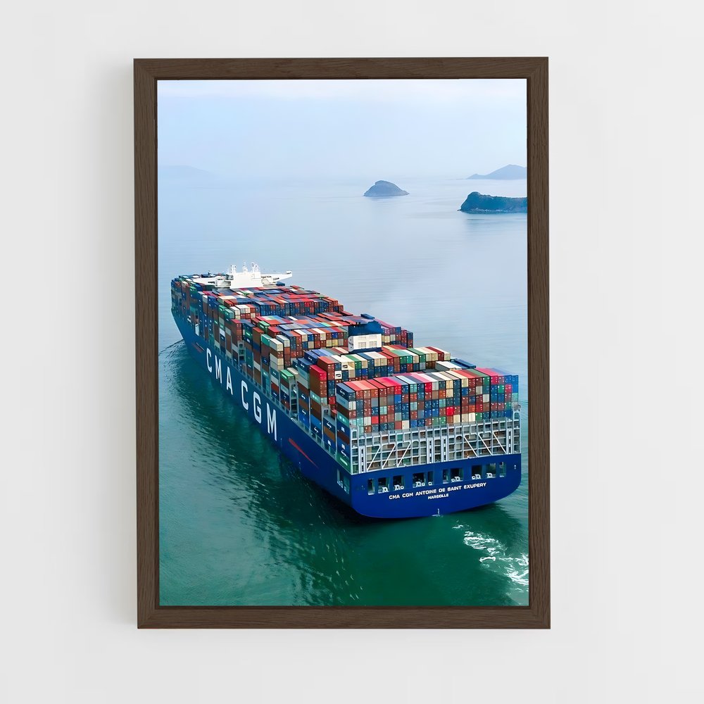 ap-container ships-4 cadre Bois foncé
