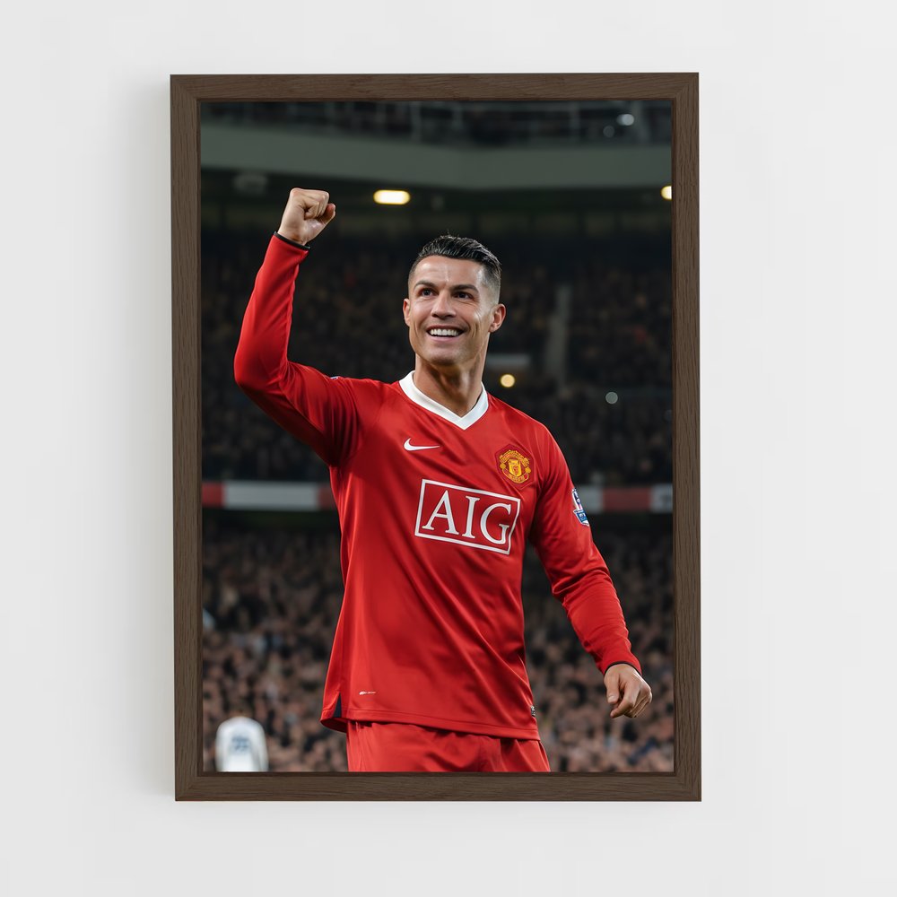 ap-cristiano ronaldo-2 cadre Bois foncé