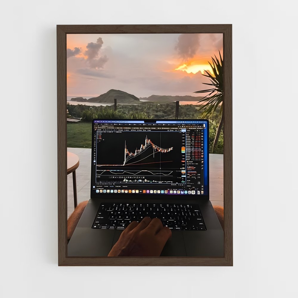ap-crypto trader-10 cadre Bois foncé
