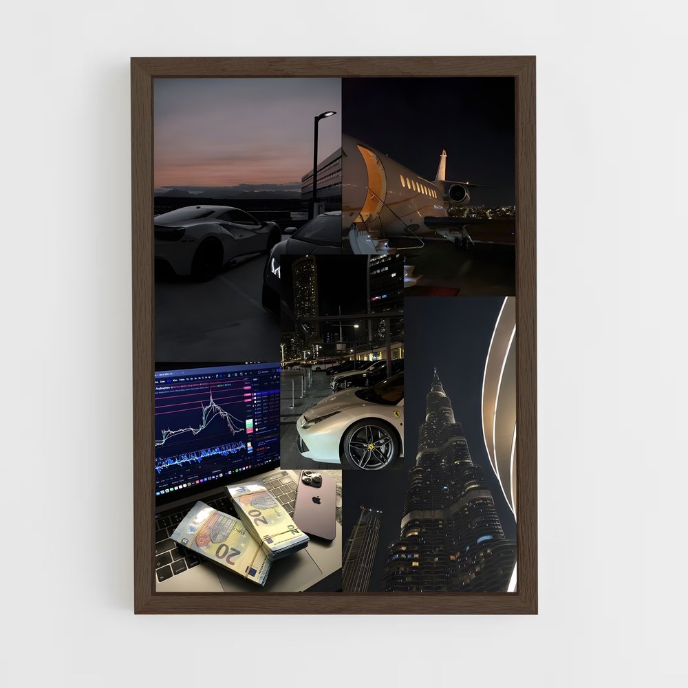 ap-crypto trader-7 cadre Bois foncé
