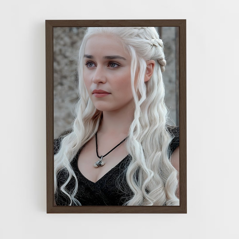 ap-daenerys targaryen-6 cadre Bois foncé