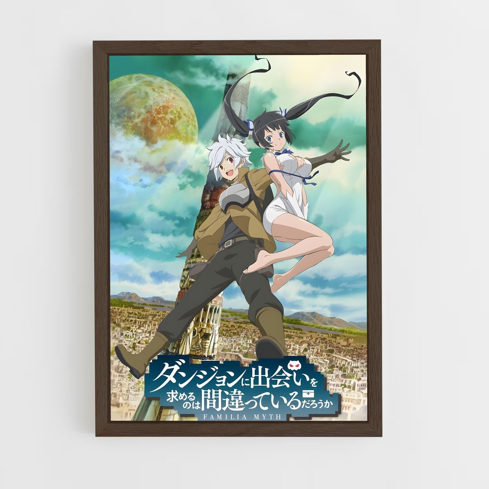 ap-danmachi-10 cadre Bois foncé