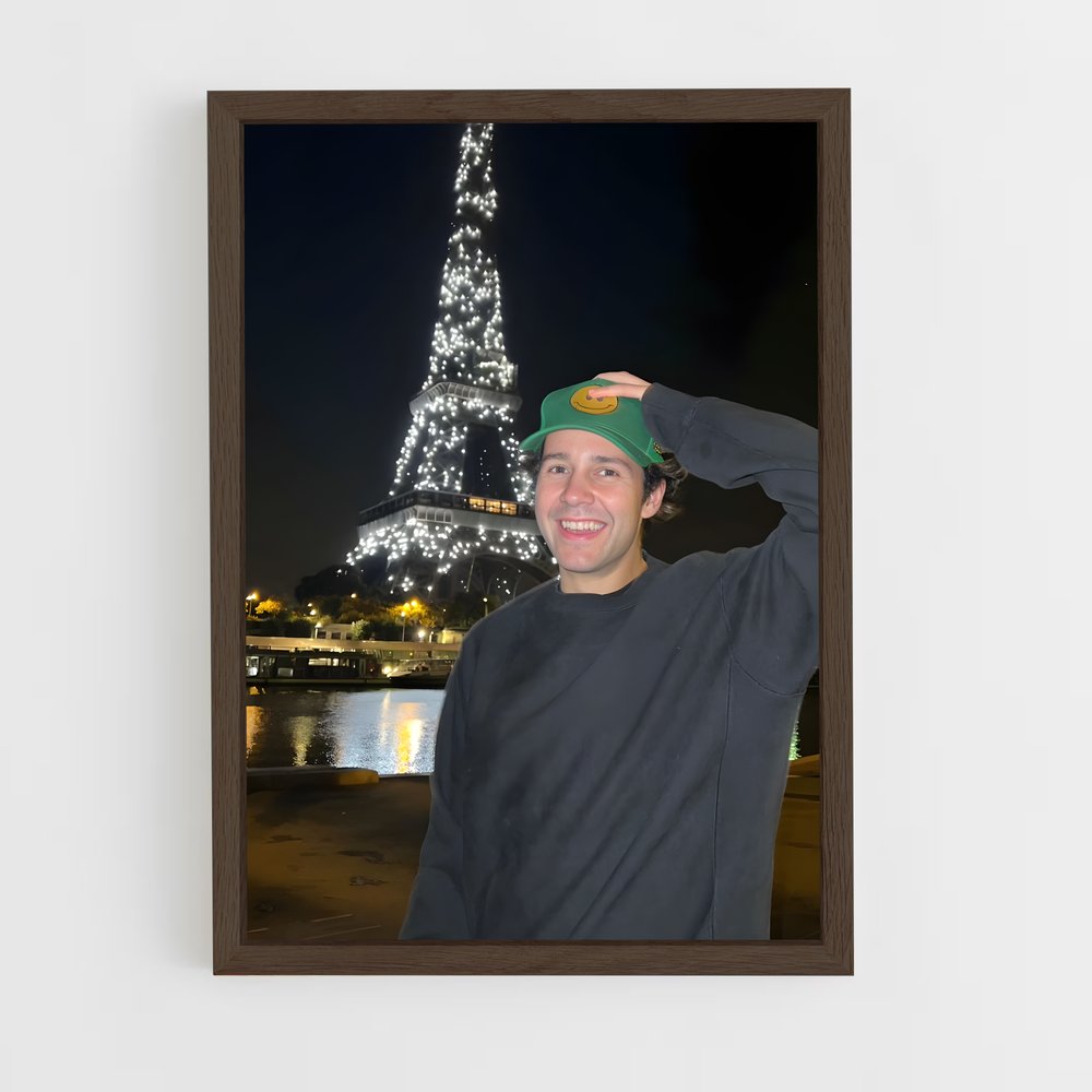 ap-david dobrik-6 cadre Bois foncé