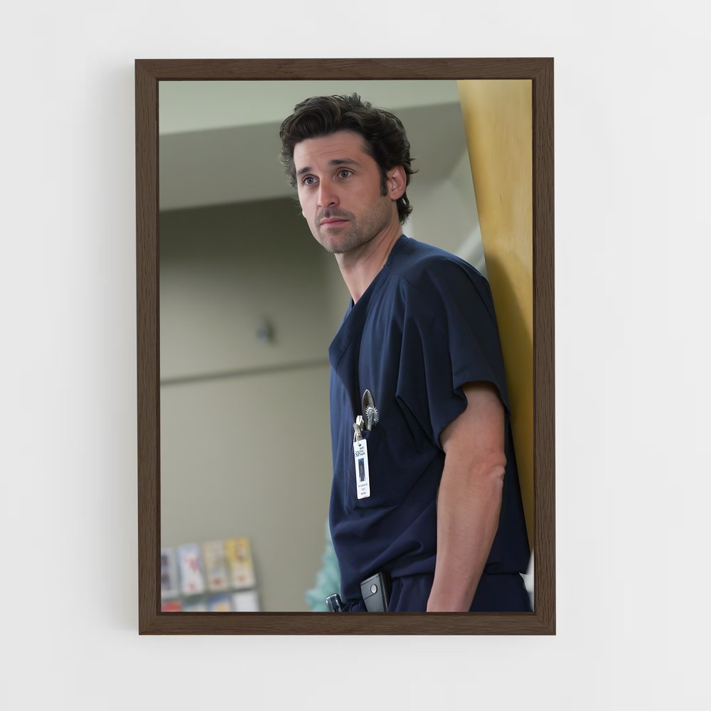 ap-derek shepherd-6 cadre Bois foncé