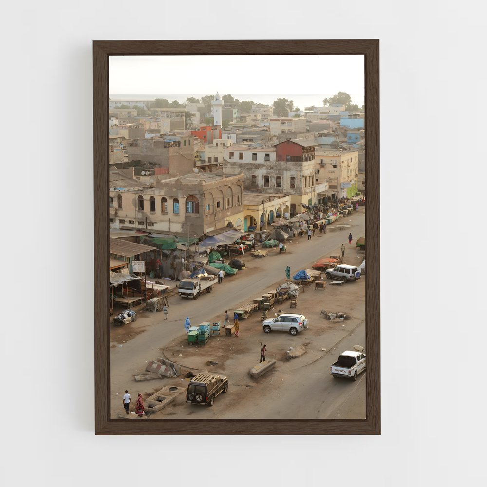 ap-djibouti city-4 cadre Bois foncé