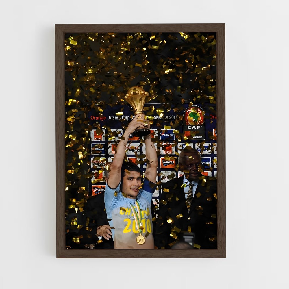 ap-egypt national football team-1 cadre Bois foncé
