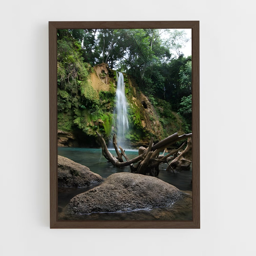 ap-el limon waterfall-1 cadre Bois foncé