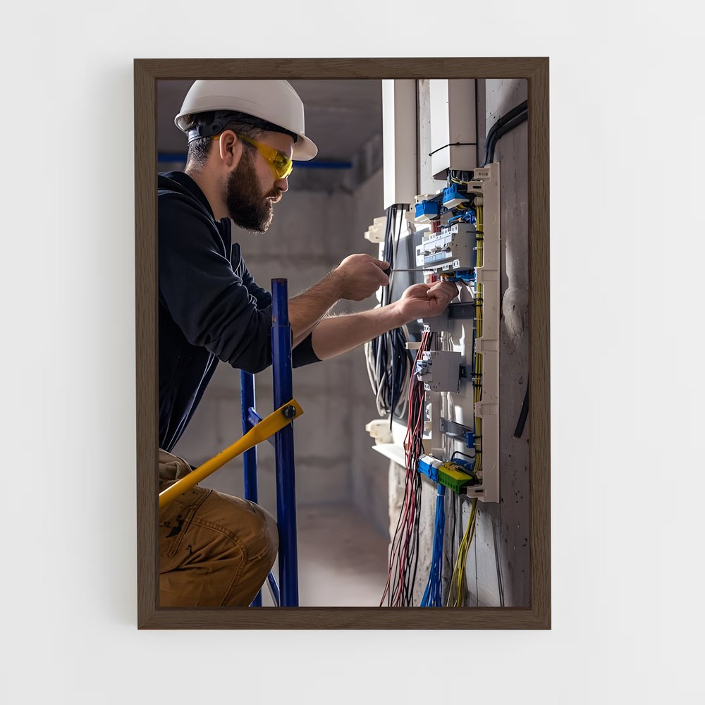 ap-electrician-1 cadre Bois foncé