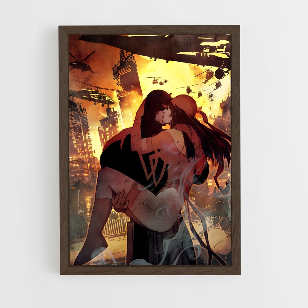 ap-elektra daredevil-4 cadre Bois foncé