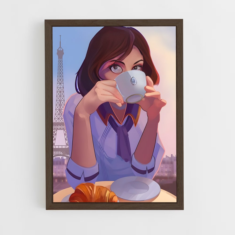 ap-elizabeth bioshock-1 cadre Bois foncé