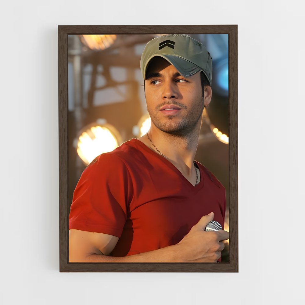 ap-enrique iglesias-1 cadre Bois foncé
