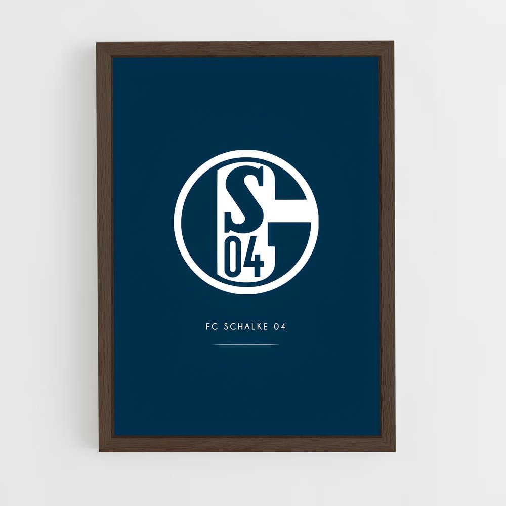ap-fc schalke 04-4 cadre Bois foncé