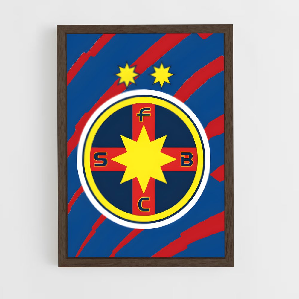 ap-fcsb steaua bucharest-2 cadre Bois foncé
