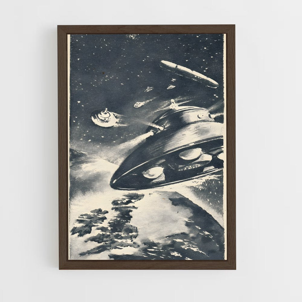 ap-flying saucer-6 cadre Bois foncé
