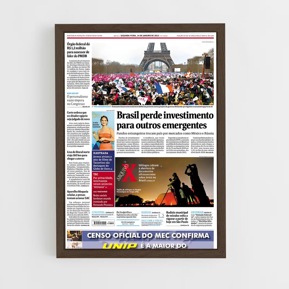 ap-folha de s.paulo-4 cadre Bois foncé