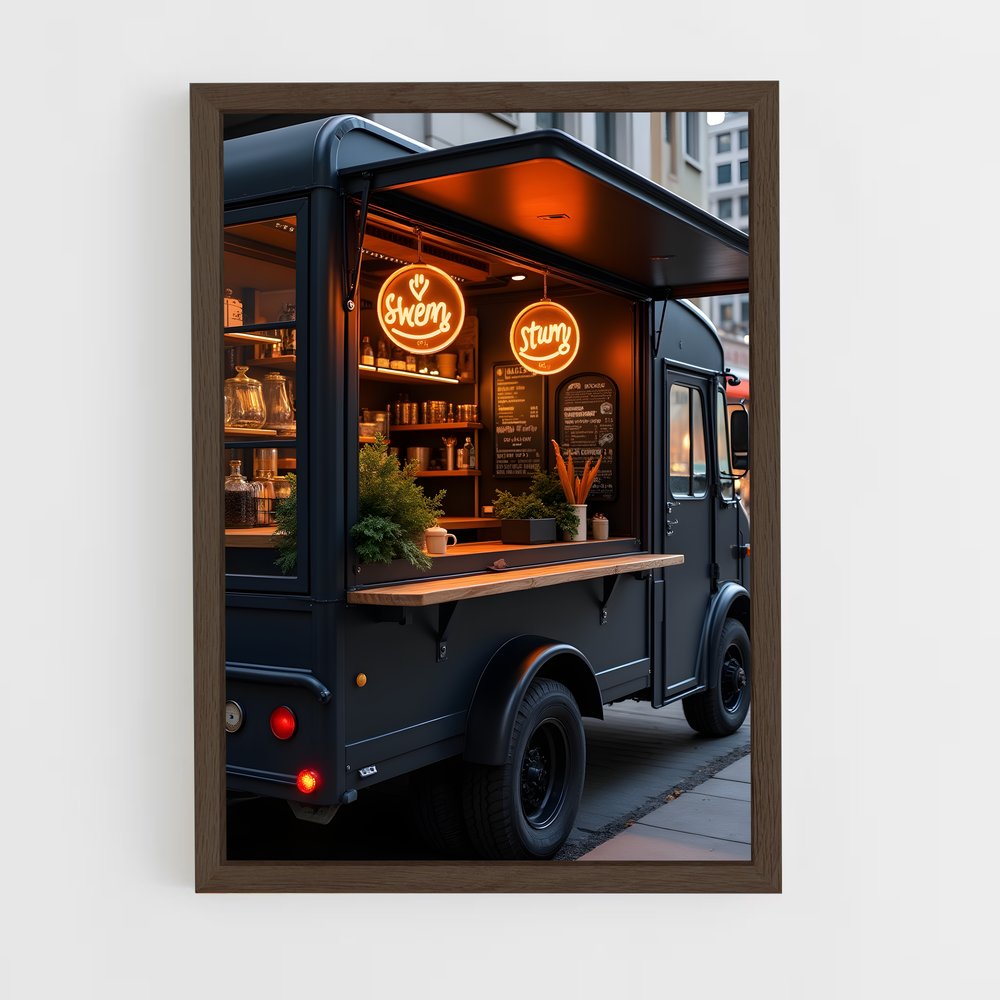 ap-food truck-2 cadre Bois foncé