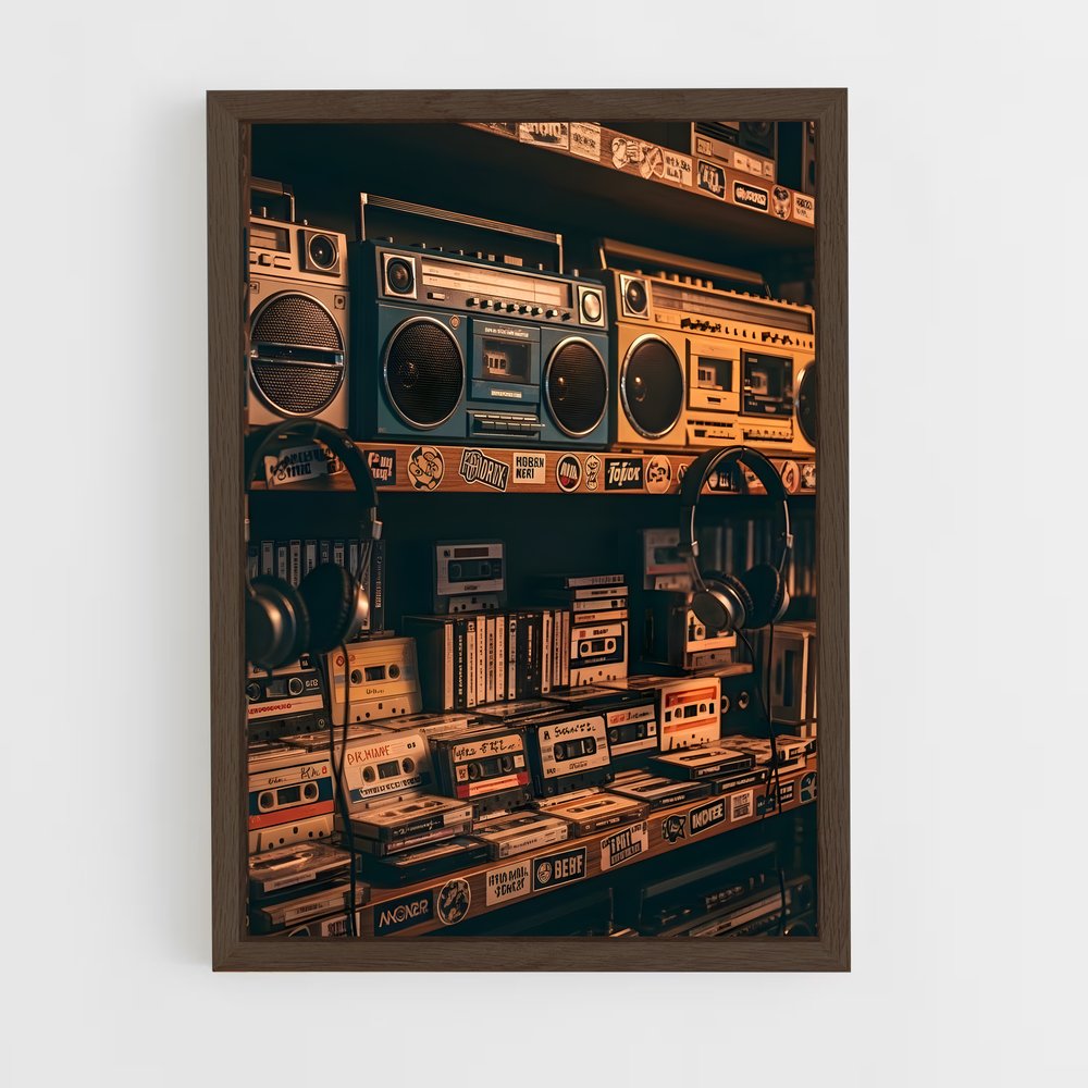 ap-fun radio-6 cadre Bois foncé