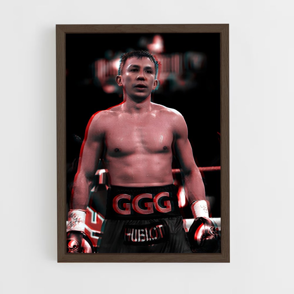 ap-gennady golovkin-11 cadre Bois foncé
