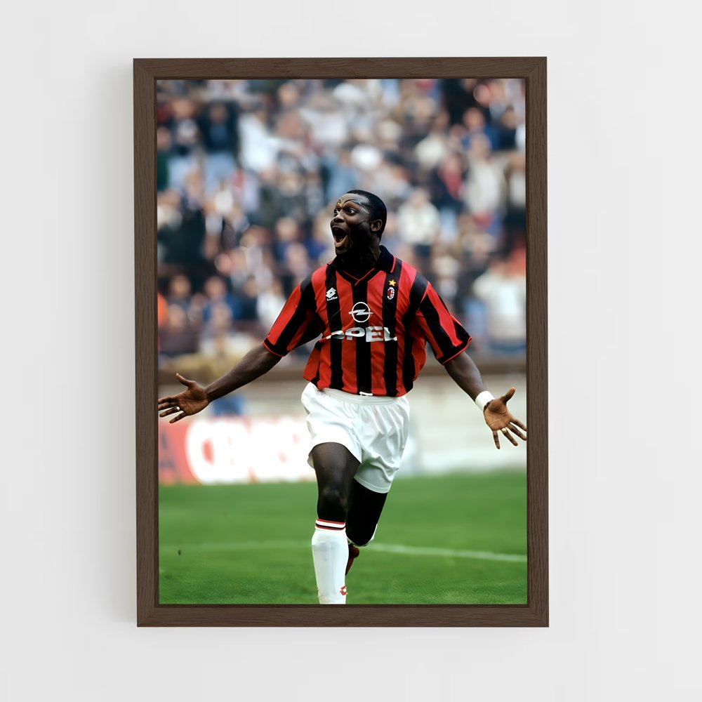 ap-george weah-6 cadre Bois foncé