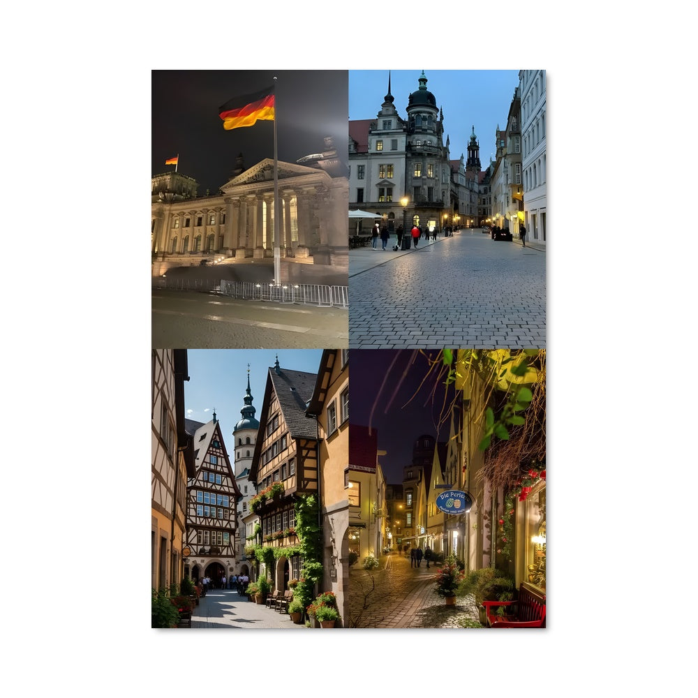 Poster Berlin en Collage